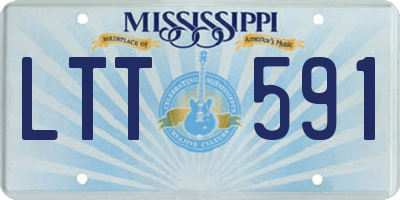 MS license plate LTT591