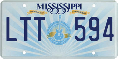 MS license plate LTT594