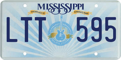 MS license plate LTT595