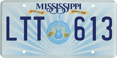 MS license plate LTT613