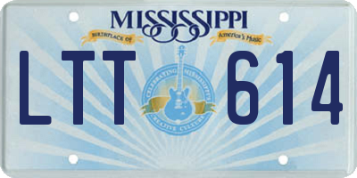 MS license plate LTT614