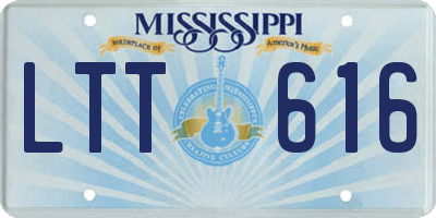 MS license plate LTT616