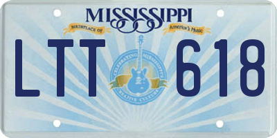 MS license plate LTT618