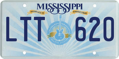 MS license plate LTT620