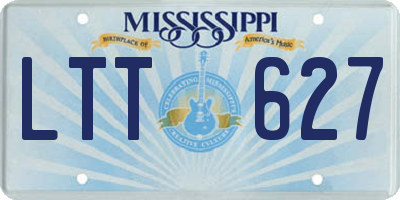 MS license plate LTT627