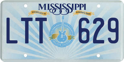 MS license plate LTT629