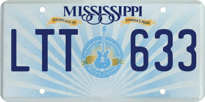 MS license plate LTT633