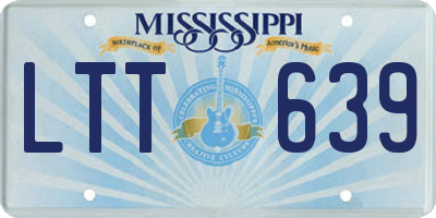 MS license plate LTT639