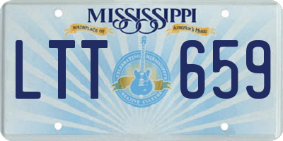 MS license plate LTT659