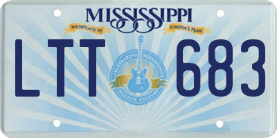 MS license plate LTT683