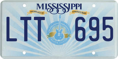 MS license plate LTT695