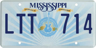 MS license plate LTT714