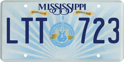 MS license plate LTT723