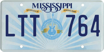 MS license plate LTT764