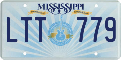 MS license plate LTT779