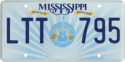 MS license plate LTT795