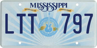 MS license plate LTT797