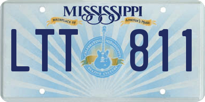 MS license plate LTT811