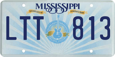 MS license plate LTT813