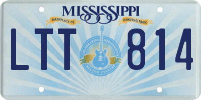 MS license plate LTT814