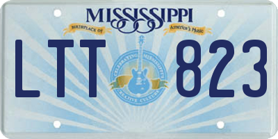 MS license plate LTT823