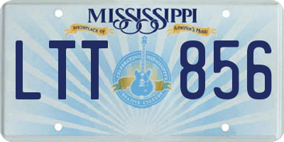 MS license plate LTT856