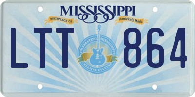 MS license plate LTT864