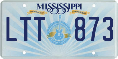 MS license plate LTT873