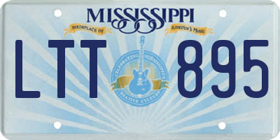 MS license plate LTT895