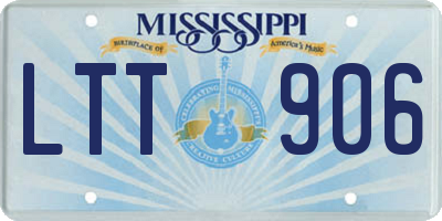 MS license plate LTT906
