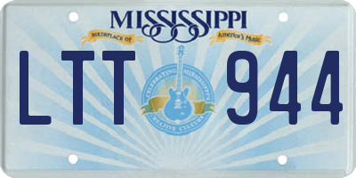 MS license plate LTT944