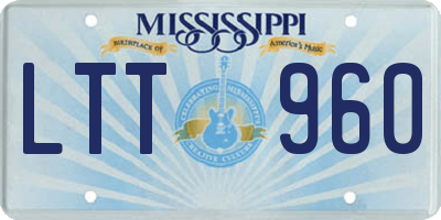 MS license plate LTT960