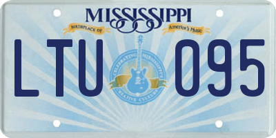 MS license plate LTU095