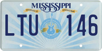 MS license plate LTU146