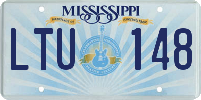 MS license plate LTU148