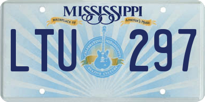 MS license plate LTU297