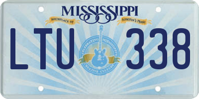 MS license plate LTU338