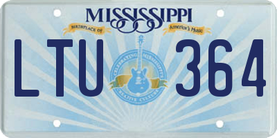 MS license plate LTU364