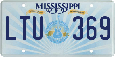 MS license plate LTU369