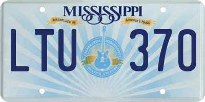 MS license plate LTU370