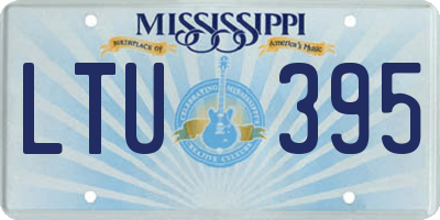 MS license plate LTU395