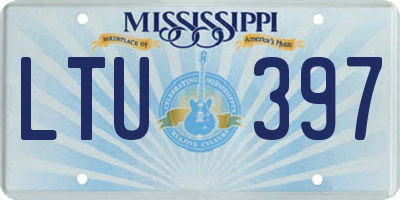 MS license plate LTU397