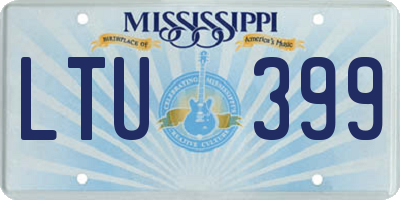 MS license plate LTU399
