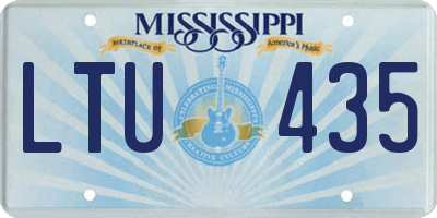 MS license plate LTU435