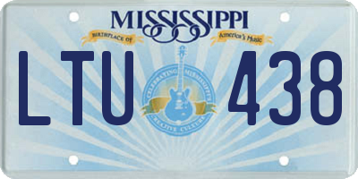 MS license plate LTU438