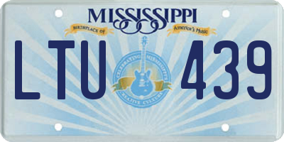 MS license plate LTU439