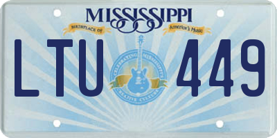 MS license plate LTU449