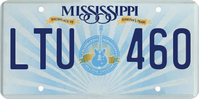 MS license plate LTU460