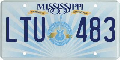 MS license plate LTU483