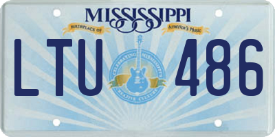 MS license plate LTU486